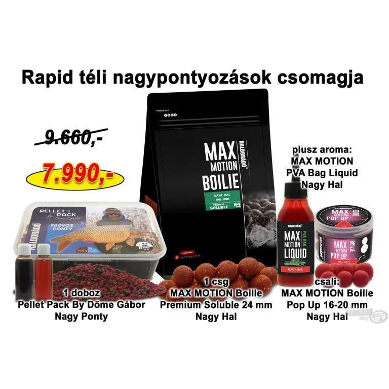 HALDORÁDÓ Téli recept 12 - Rapid téli nagypontyozások csomagja / 1