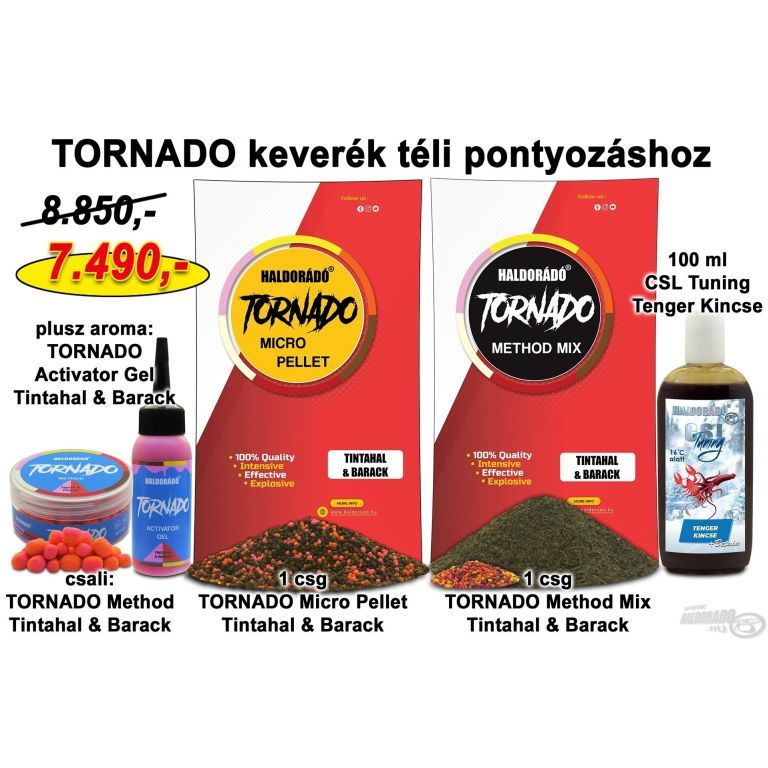 HALDORÁDÓ Téli recept 3 - TORNADO keverék téli pontyozáshoz