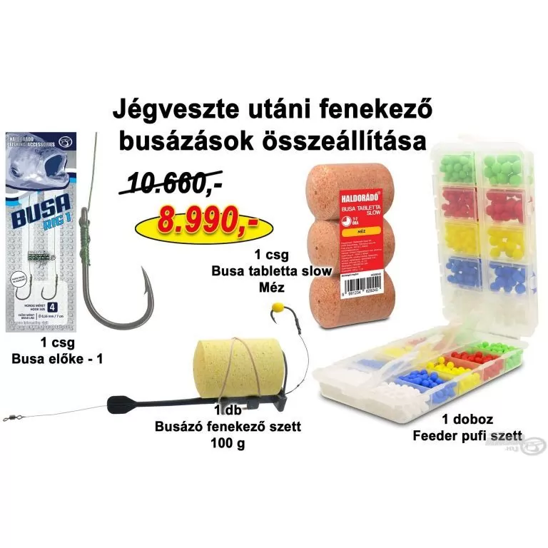 HALDORÁDÓ Téli recept 8 - Jégveszte utáni fenekező busázások összeállítása / 1