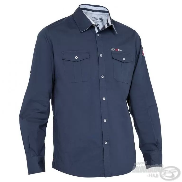 HALDORÁDÓ TRIBORD UPF 40+ UV szűrős ing sötétkék L/XL HALDORÁDÓ TRIBORD UPF 40+ UV szűrős ing sötétkék L/XL