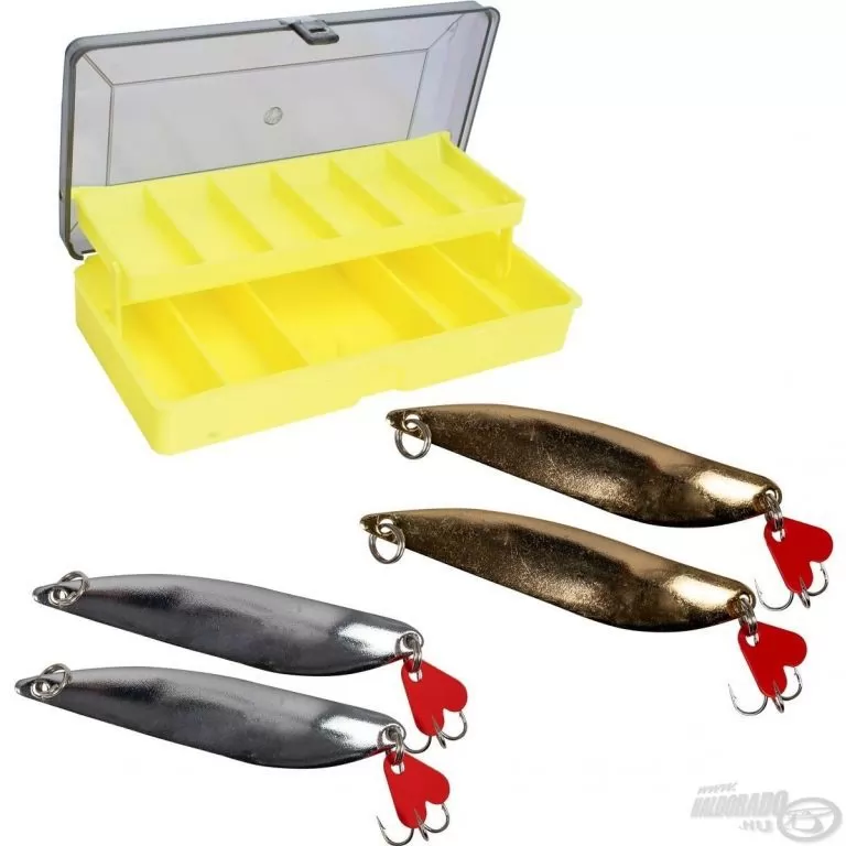 KAMASAKI Mirror Spoon Támolygó szett műcsalis dobozzal