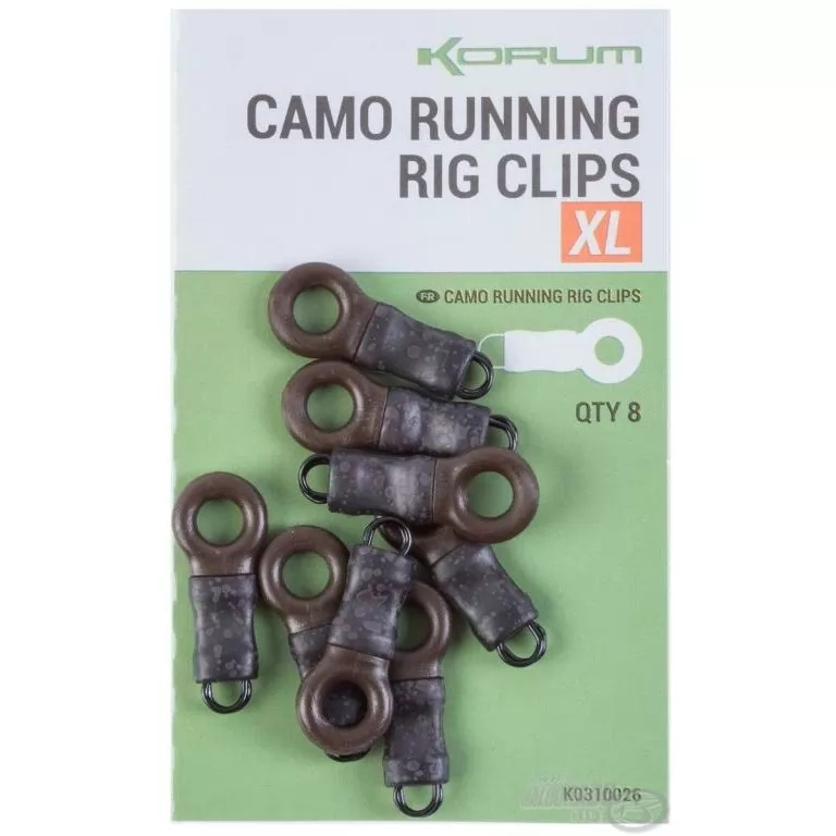 KORUM Feeder végszerelék - Camo XL Running Rig Clips / 1