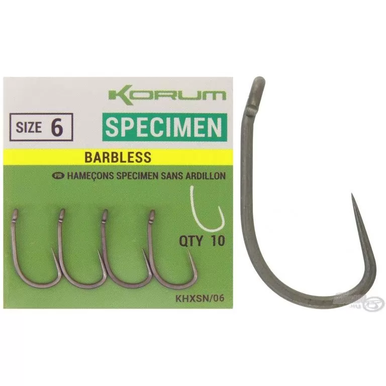 KORUM Xpert Specimen Barbless - 10 / 1