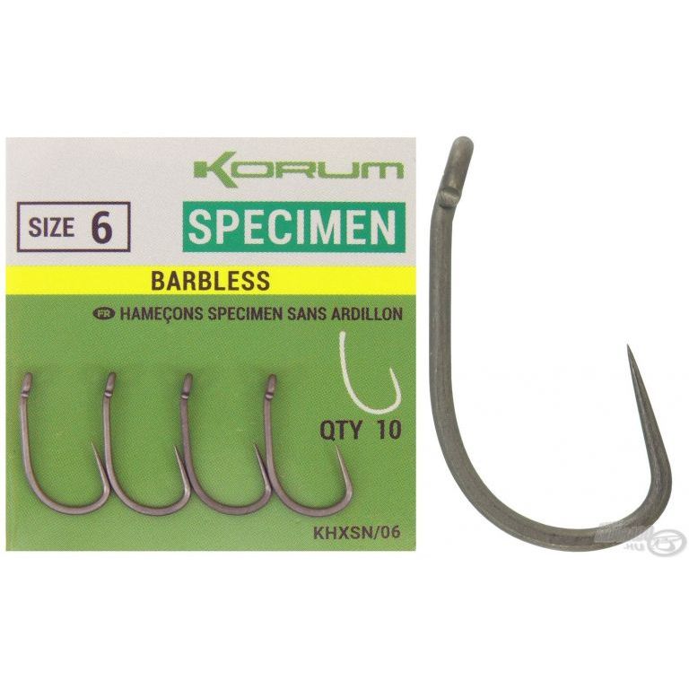 KORUM Xpert Specimen Barbless - 6