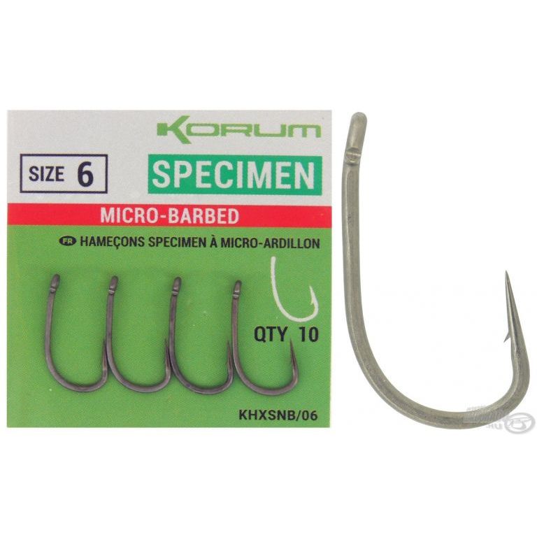 KORUM Xpert Specimen Micro Barbed - 10