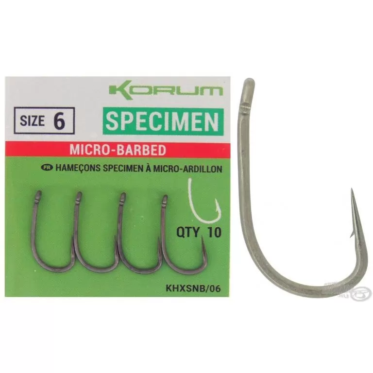 KORUM Xpert Specimen Micro Barbed - 10 / 1