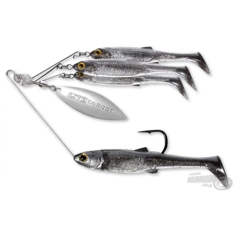 LIVETARGET Minnow Spinner Rig Small - Smoke / Silver