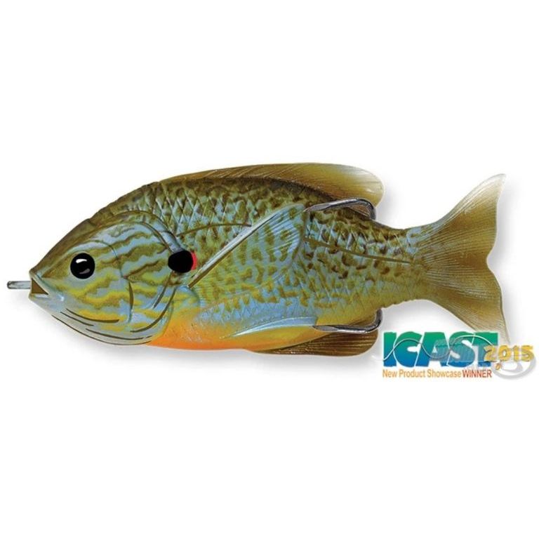 LIVETARGET Sunfish Walking Bait 7,5 cm - Natural / Blue Pumpkinseed