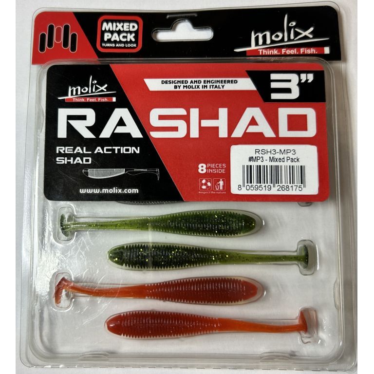 MOLIX RA SHAD 7,6 cm - Mixed Pack - MP3