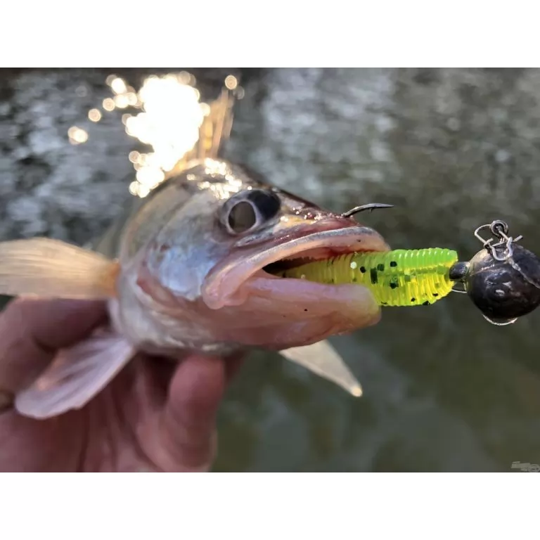 NEVIS Impulse Shad 7,5 cm - Neonzöld csillámos / 3