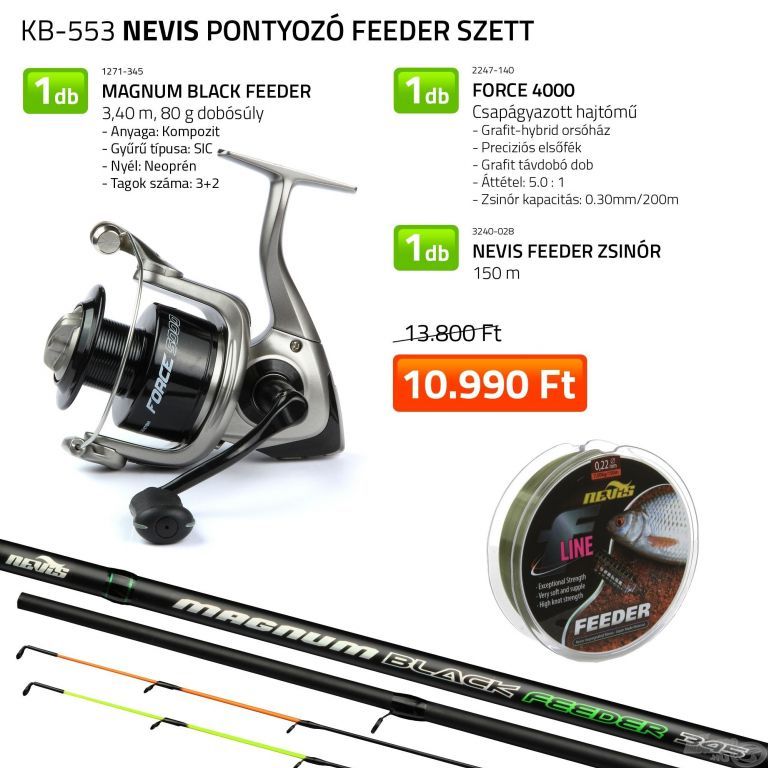 NEVIS Pontyozó Feeder szett (KB-553)