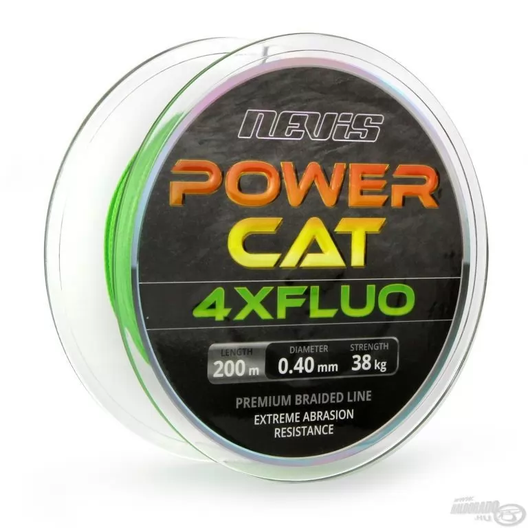 NEVIS Powercat 4X Fluo Braid 200 m - 0,40 mm / 1