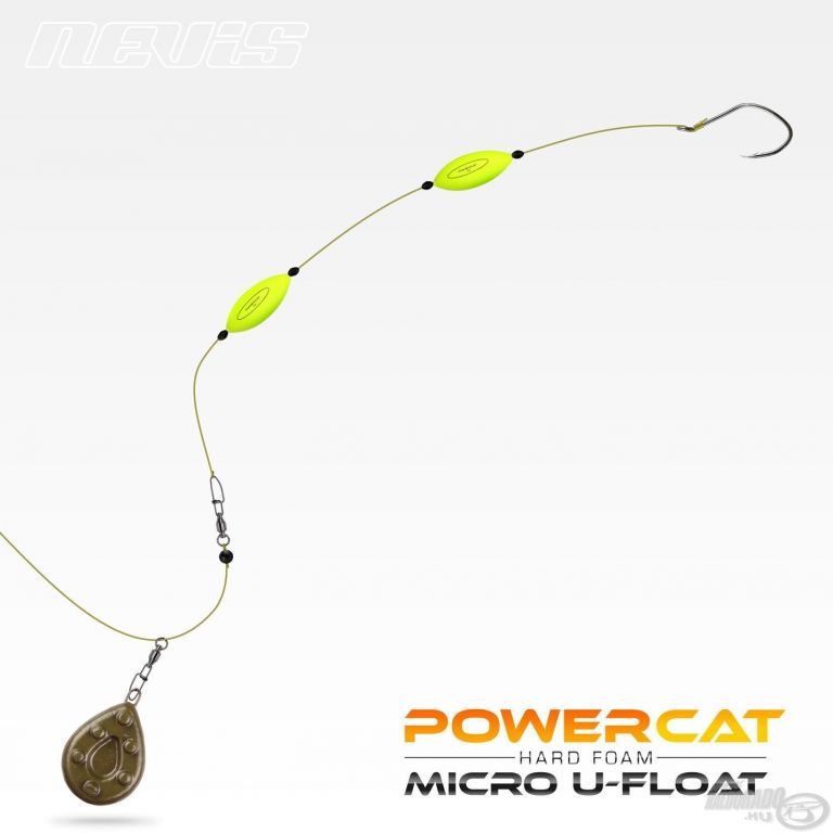 NEVIS Powercat Micro U-Float 1,5 g sárga