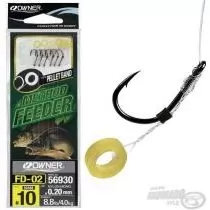 OWNER FD-02 Method Feeder előkötött monofil előke pellet karikával - 12 / 0,20 mm