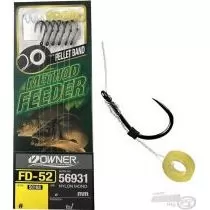 OWNER FD-52 Method Feeder előkötött monofil előke pellet karikával - 14 / 0,20 mm