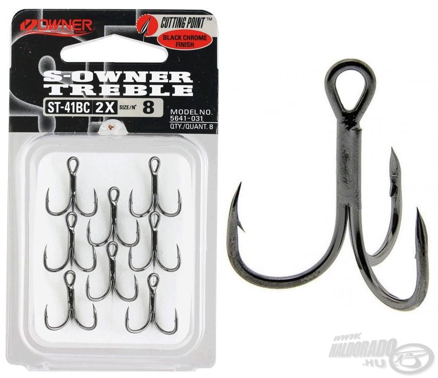 Owner ST41-BC 2X Treble Hooks - Acquista Su