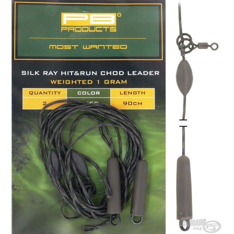 PB PRODUCTS Hit & Run Chod Leader Weed 90 cm