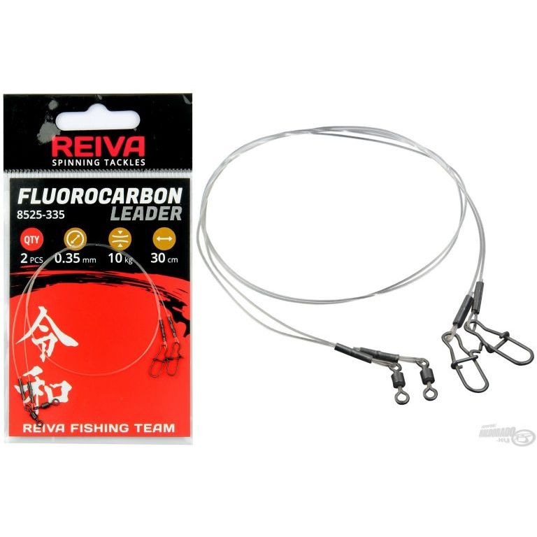 REIVA Fluorocarbon előke 40 cm - 0,40 mm - 2 db