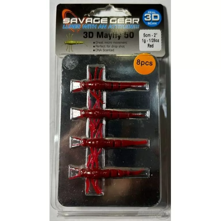 SAVAGE GEAR 3D TPE Mayfly Nymph 5 cm 2,5 g - Red / 2