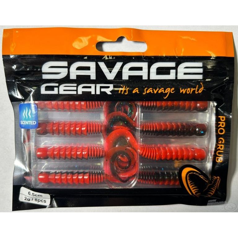SAVAGE GEAR Pro Grub 6,5 cm - Red N Black