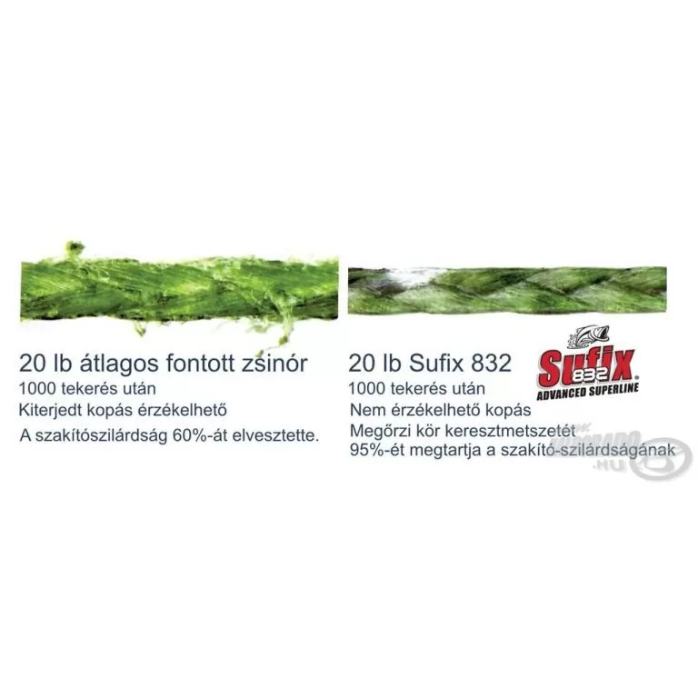 SUFIX 832 Braided zöld 120 m 0,13 mm / 3
