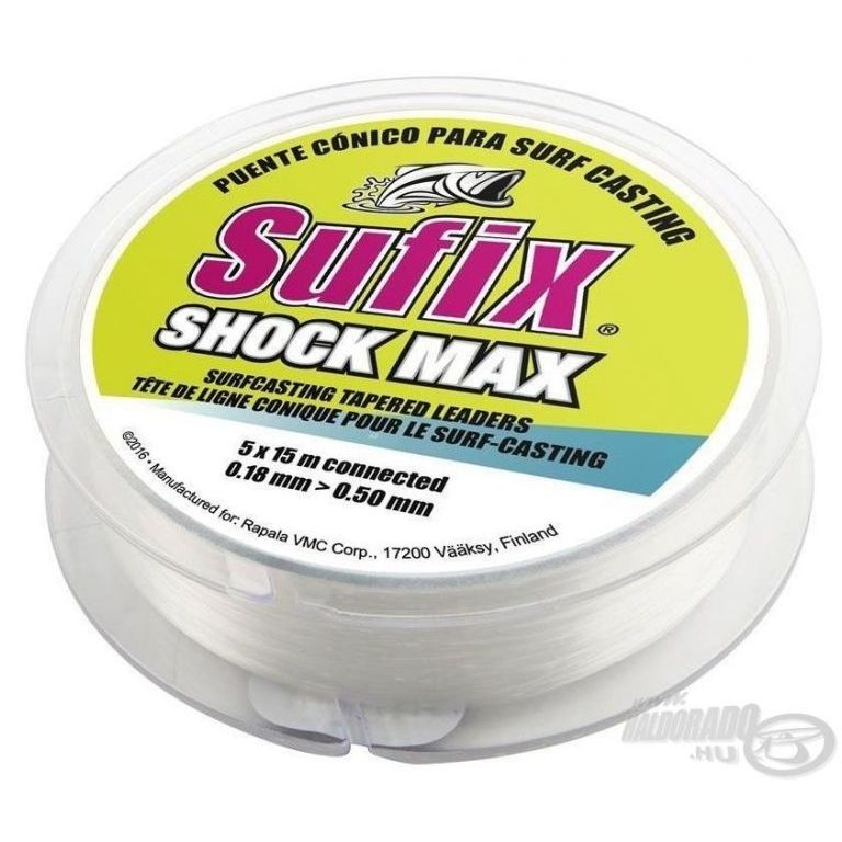 SUFIX Shock Max Tapered Line 5x15 m - 0,20-0,57 mm