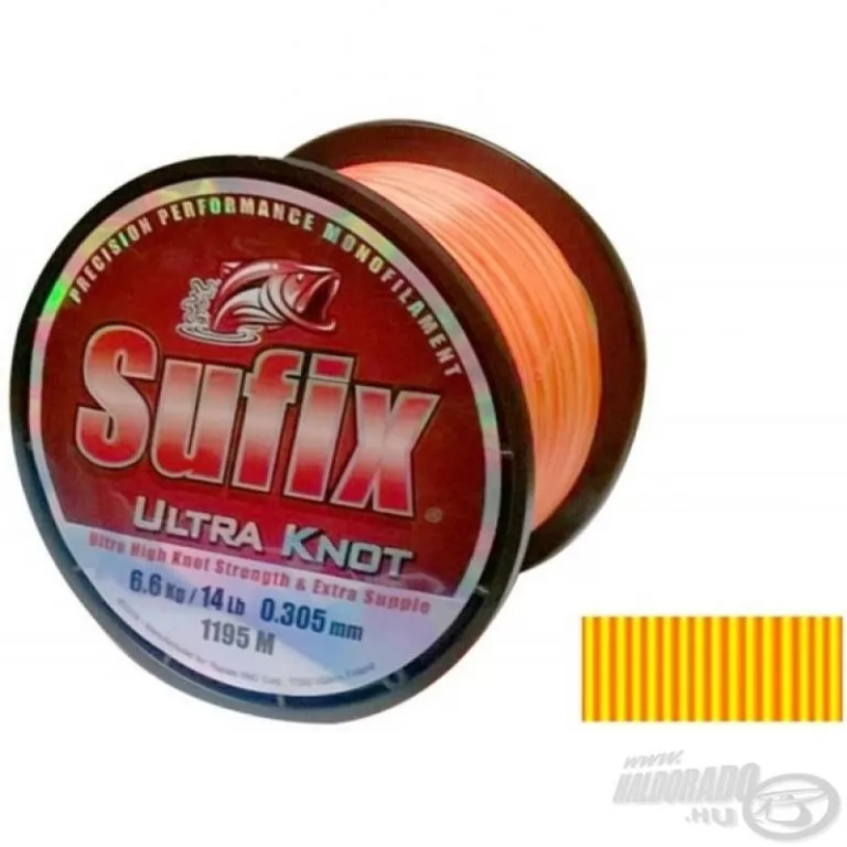 SUFIX Ultra Knot yellow-orange 1360 m 0,28 mm / 1