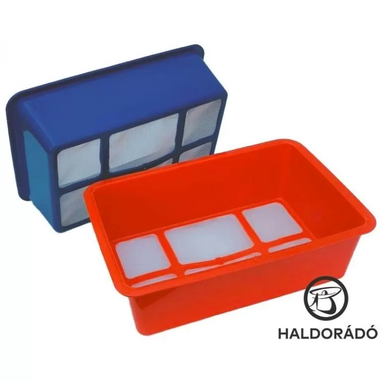 TOP MIX Műanyag csali tálca szita aljú / 1